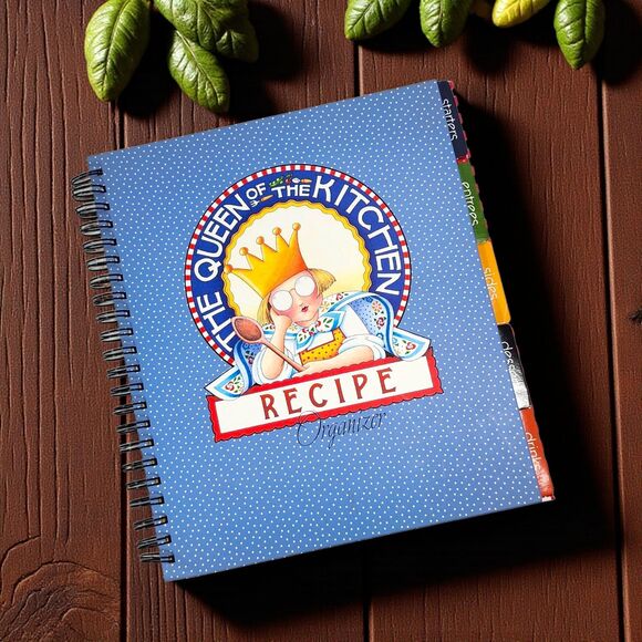 Mary Engelbreit Recipe Organizer Queen of the Kitchen NOS Unused w/ Wrap Chef - Picture 1 of 9